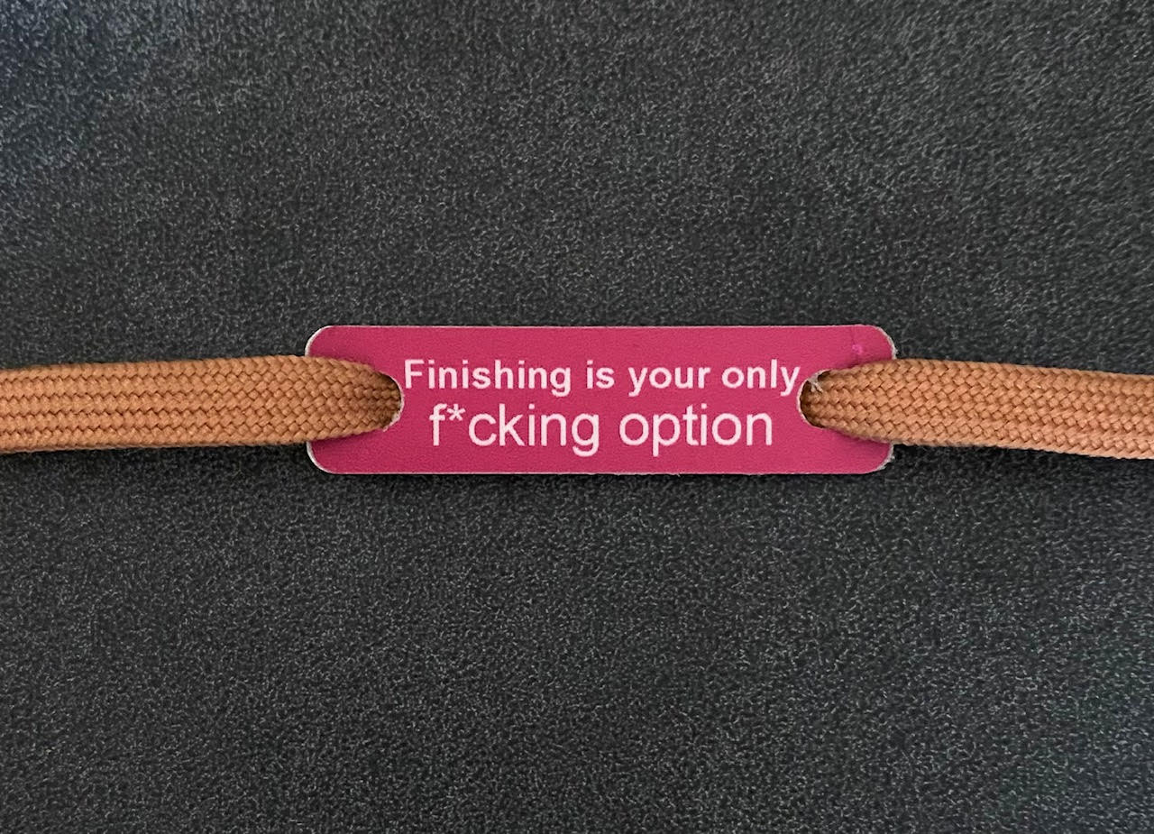 Finishing is your only f*cking option (roze)